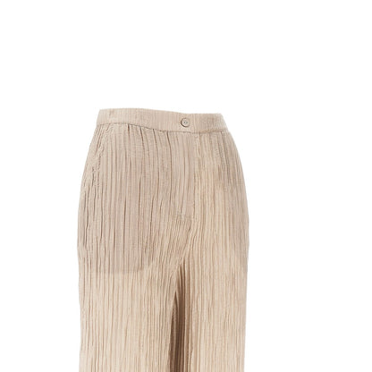 EMPORIO ARMANI Textured lurex taffetà pants