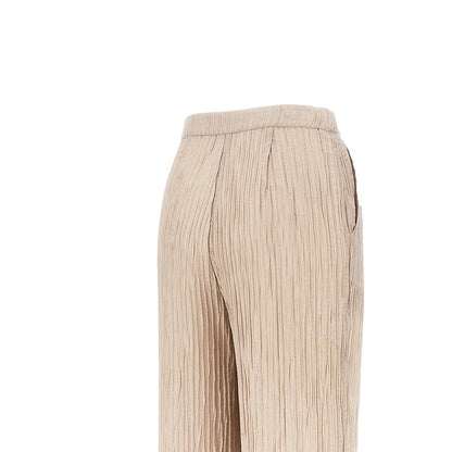 EMPORIO ARMANI Textured lurex taffetà pants