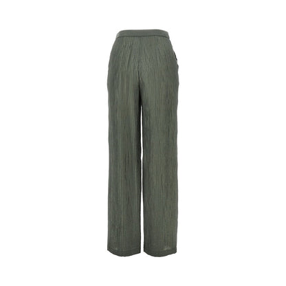 EMPORIO ARMANI Textured lurex taffetà pants