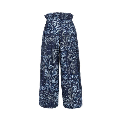 EMPORIO ARMANI Bandana print chambray pants
