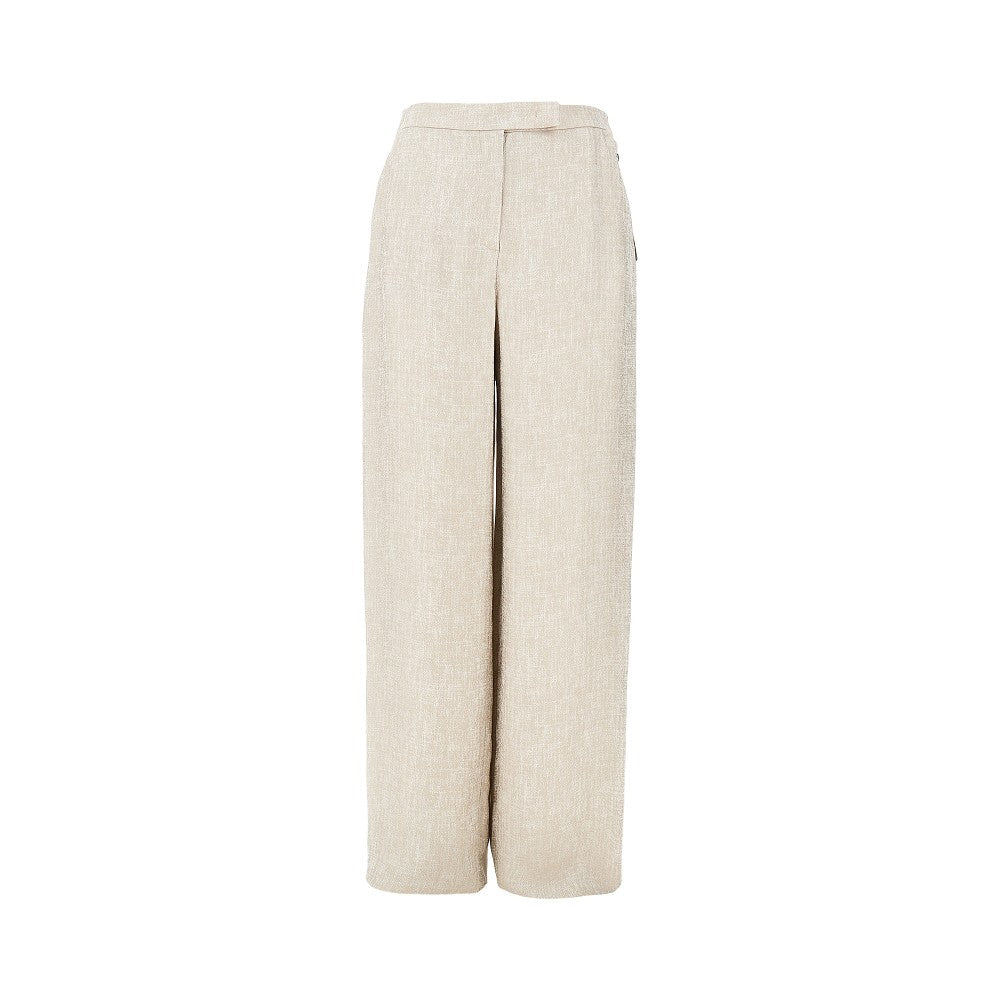 EMPORIO ARMANI ICON laminated viscose pants