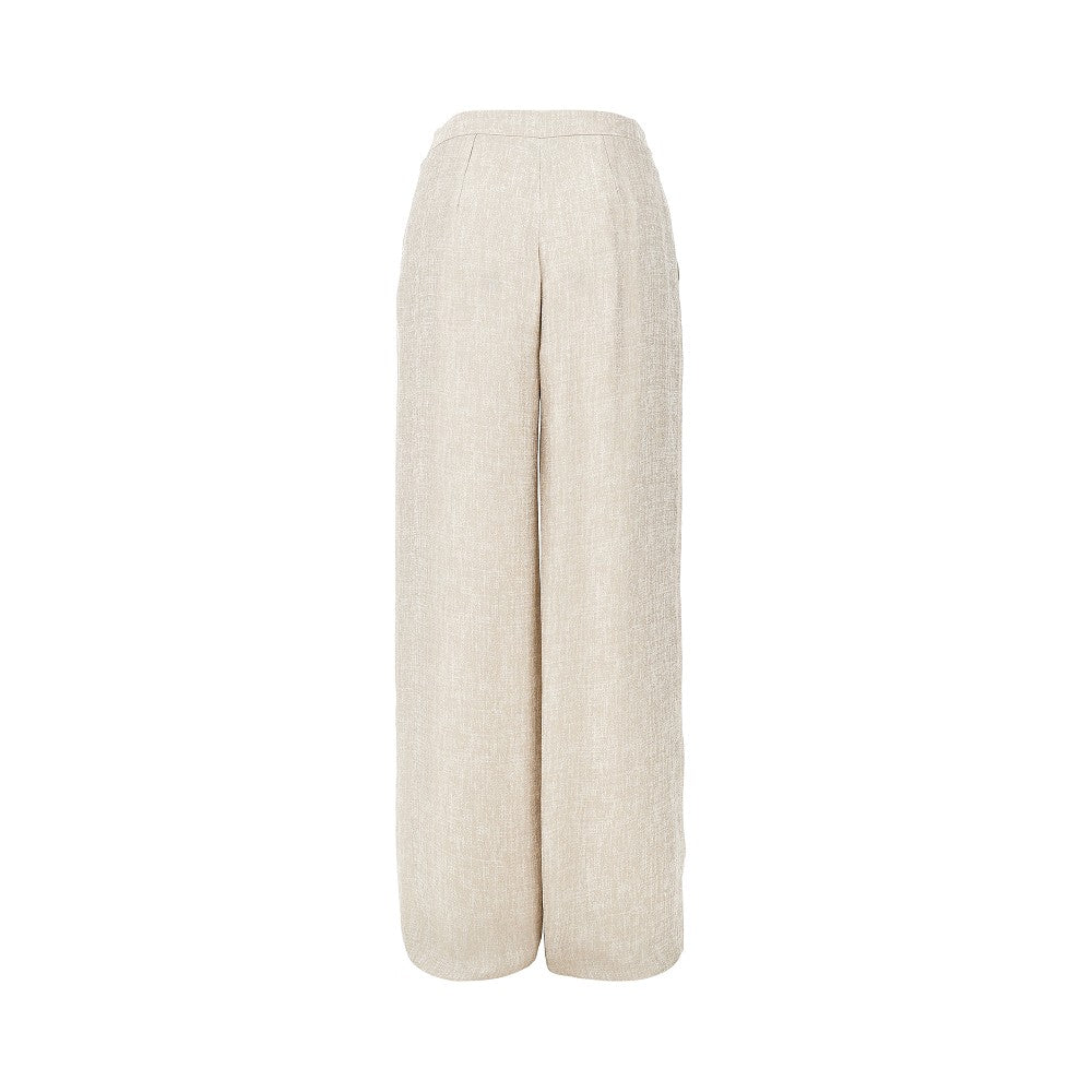 EMPORIO ARMANI ICON laminated viscose pants