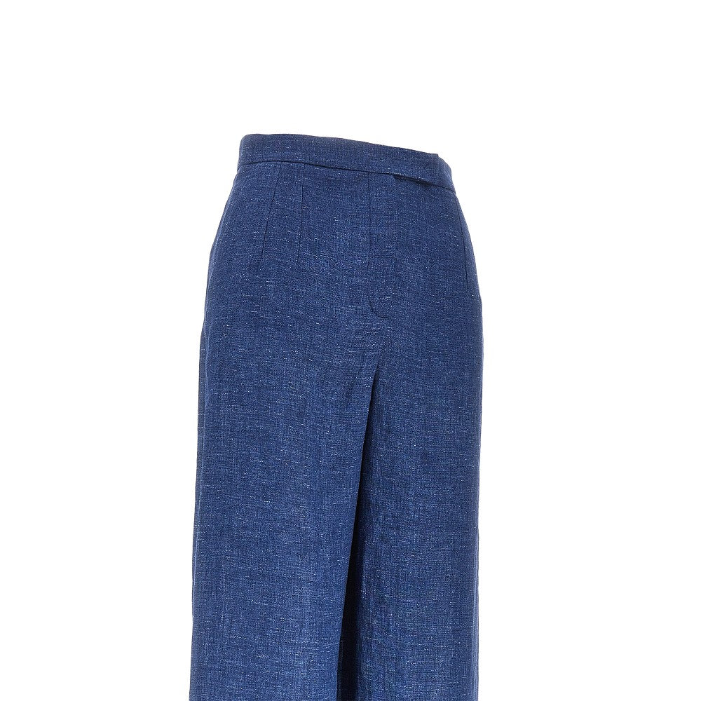EMPORIO ARMANI Chambray wide leg pants