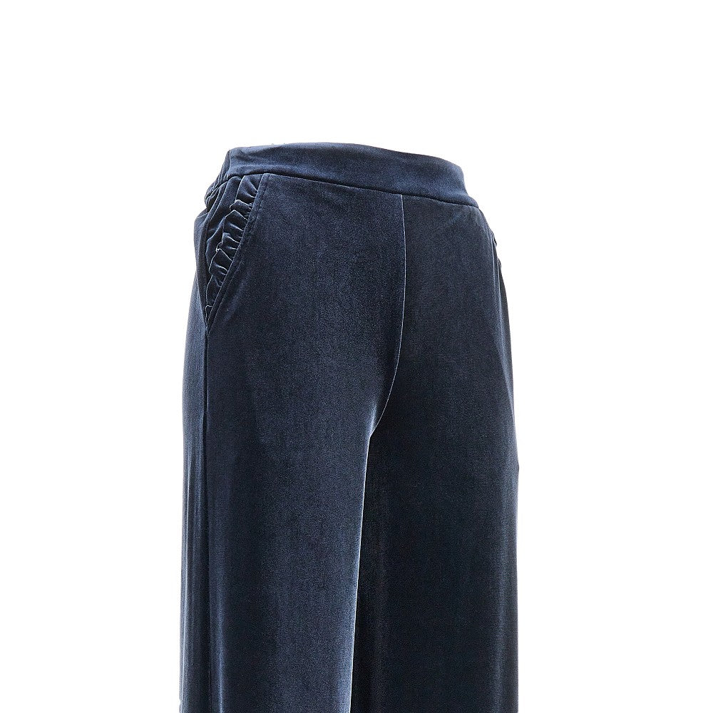 EMPORIO ARMANI Wide leg chenille pants