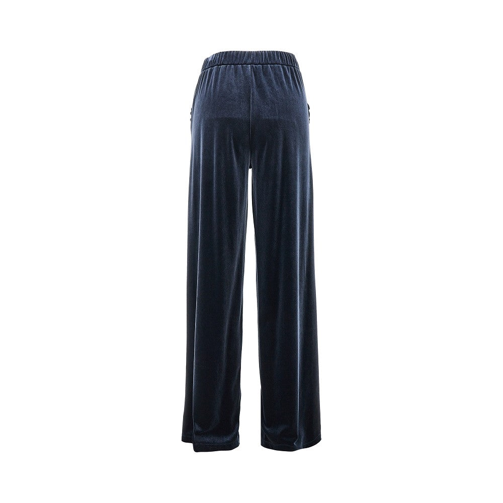 EMPORIO ARMANI Wide leg chenille pants