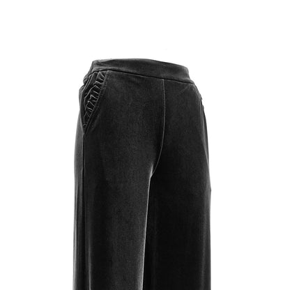 EMPORIO ARMANI Wide leg chenille pants