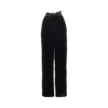 EMPORIO ARMANI Lurex polka-dot velvet pants