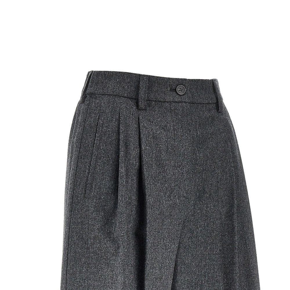 EMPORIO ARMANI Flannel shorts with darts
