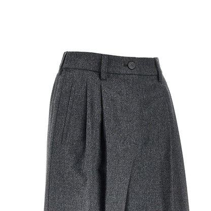 EMPORIO ARMANI Flannel shorts with darts