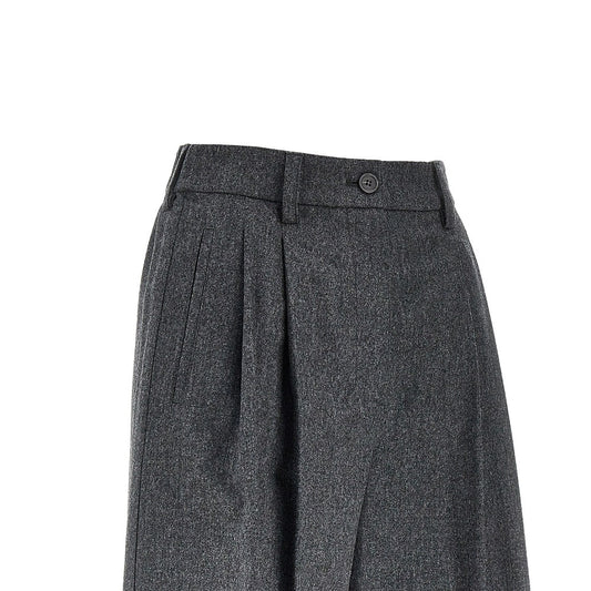 EMPORIO ARMANI Flannel shorts with darts