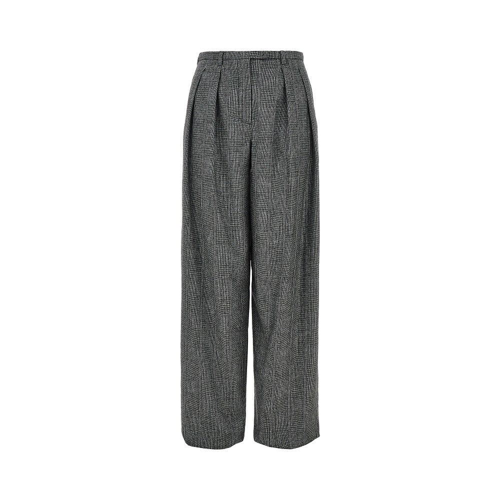 EMPORIO ARMANI Wool-blend flannel pants