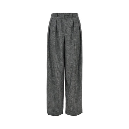 EMPORIO ARMANI Wool-blend flannel pants