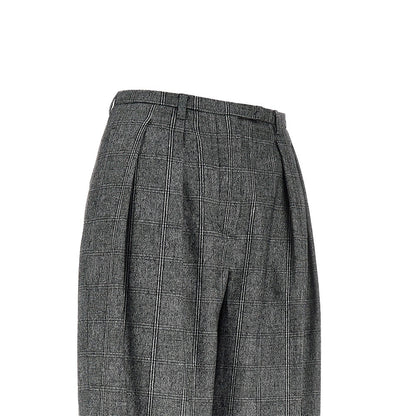 EMPORIO ARMANI Wool-blend flannel pants