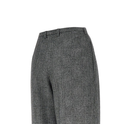 EMPORIO ARMANI Wool-blend flannel pants