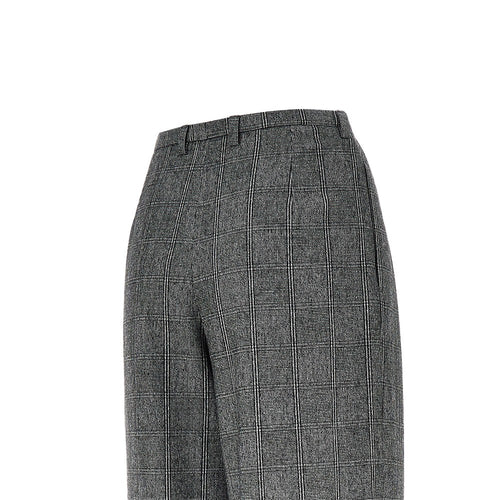 EMPORIO ARMANI Wool-blend flannel pants