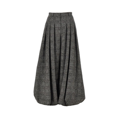 Emporio Armani Prince of Wales wide-leg pants