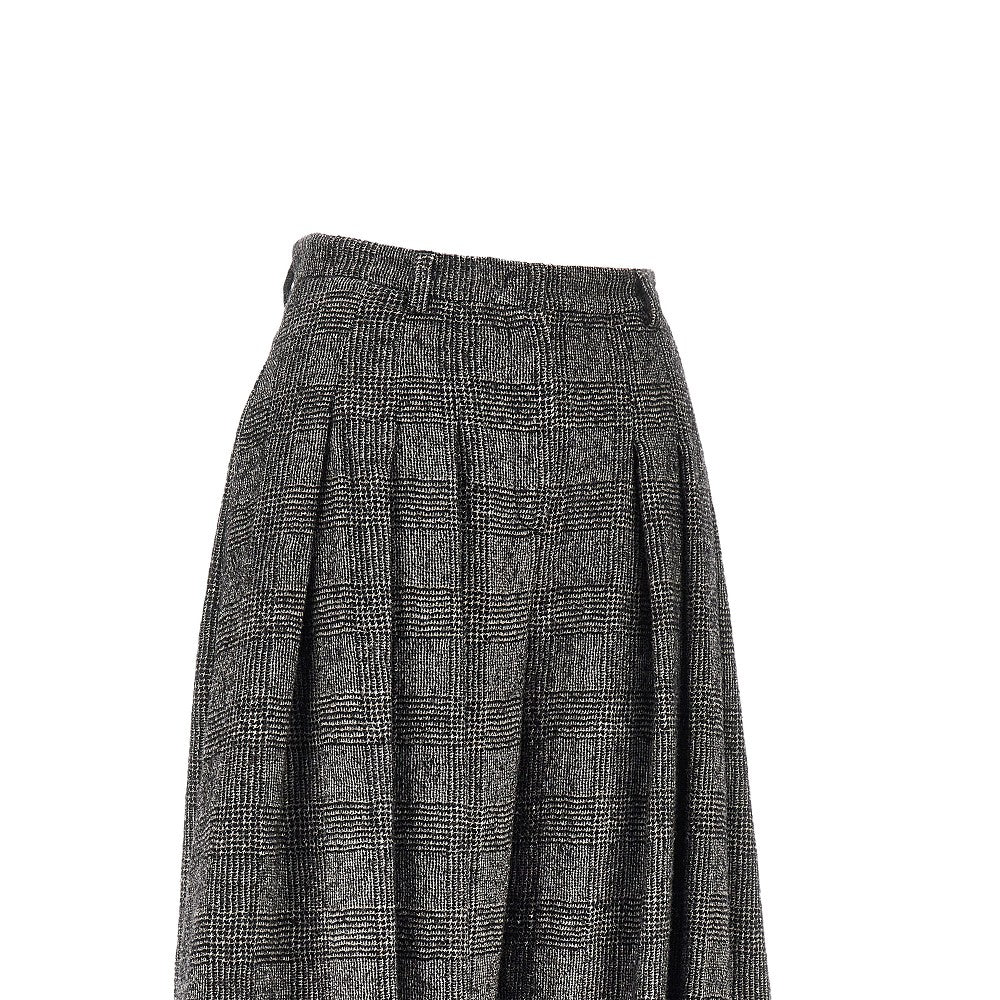 Emporio Armani Prince of Wales wide-leg pants