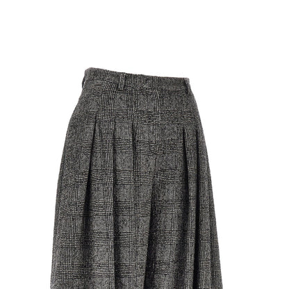 Emporio Armani Prince of Wales wide-leg pants