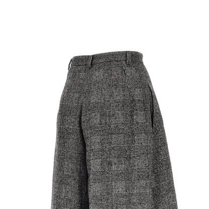 Emporio Armani Prince of Wales wide-leg pants