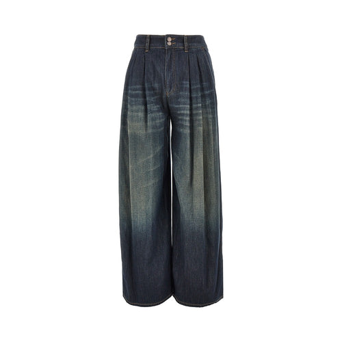 Emporio Armani Lightweight denim wide leg 'J8K' pants