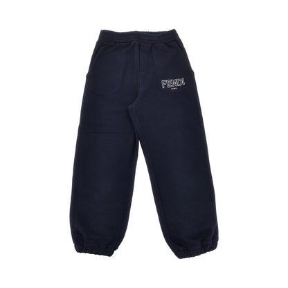 FENDI Cotton sweatpants with logo print