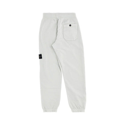 STONE ISLAND Organic cotton sweatpants with logo badge