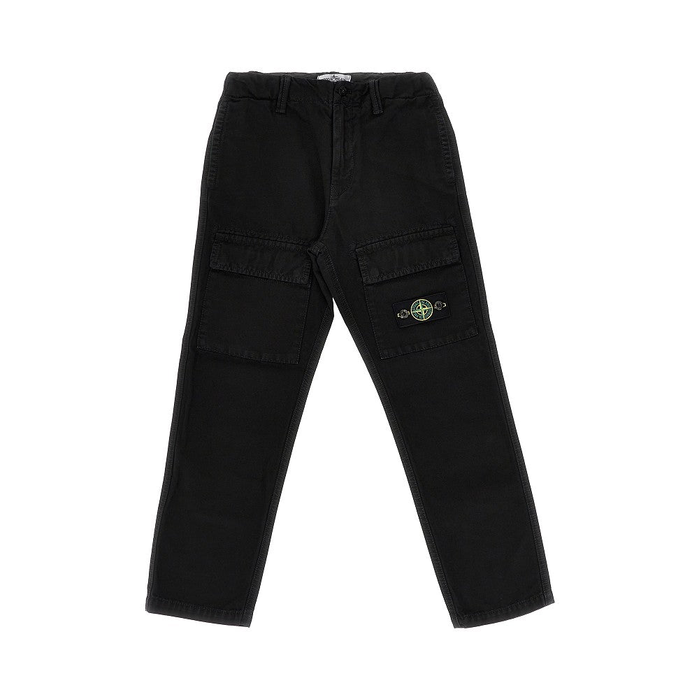 STONE ISLAND Cotton canvas cargo pants