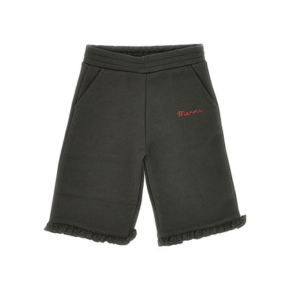 MARNI Cotton pants with logo print