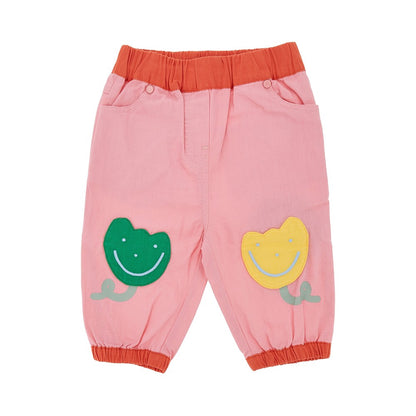 STELLA MCCARTNEY Cotton pants with floral patch