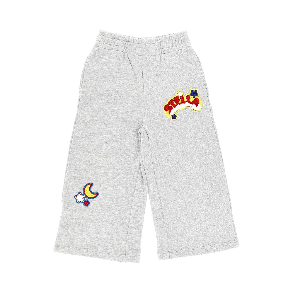 STELLA MCCARTNEY Terry patches wide leg sweatpants