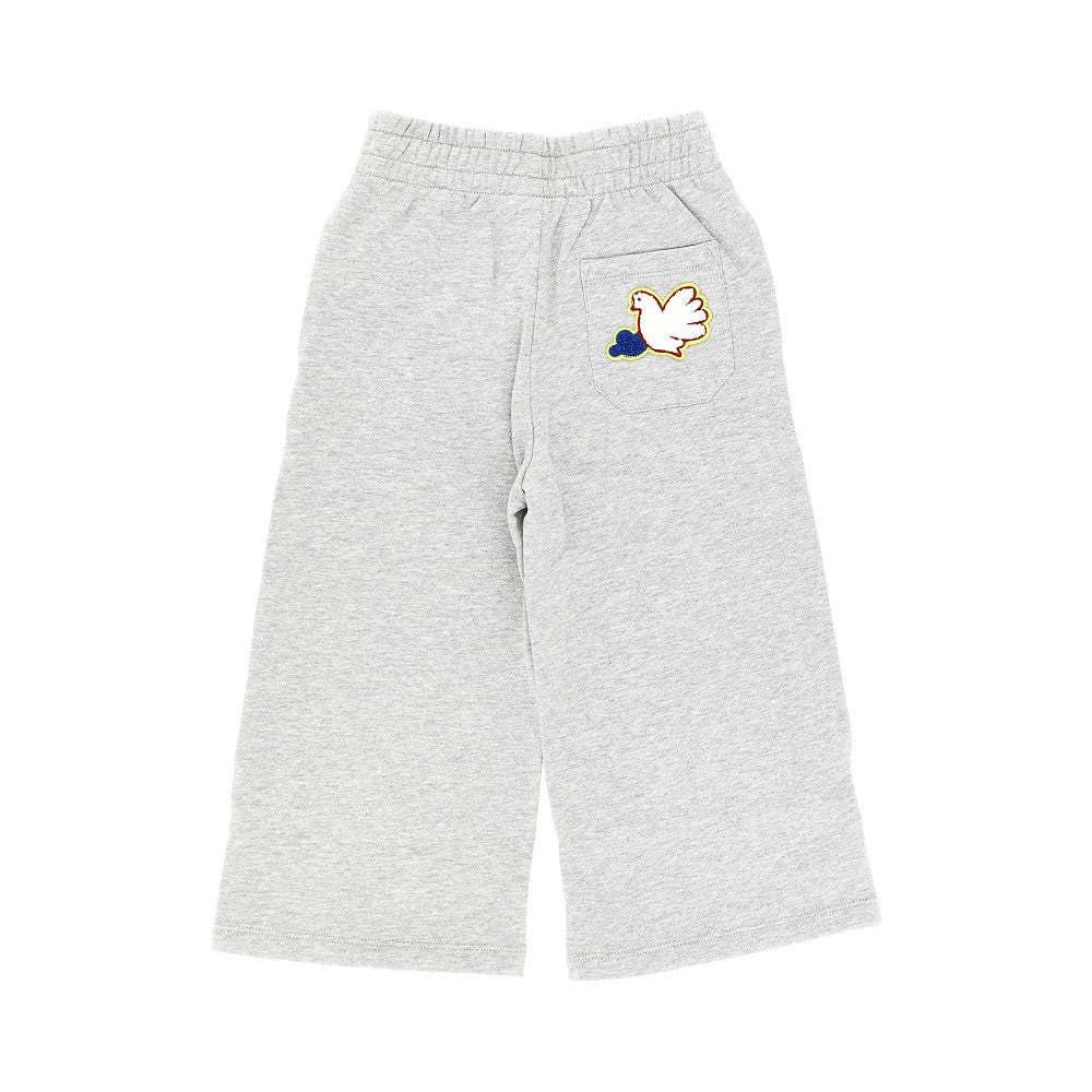 STELLA MCCARTNEY Terry patches wide leg sweatpants