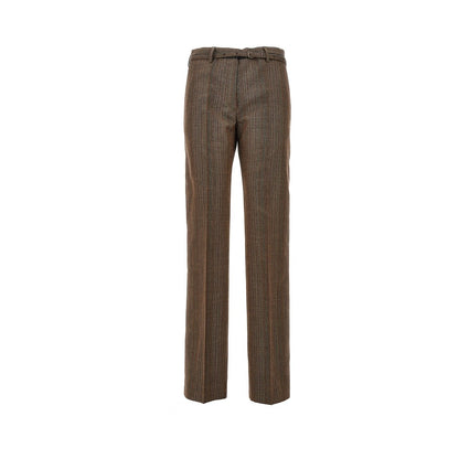Dries Van Noten Wool straight pants with belt