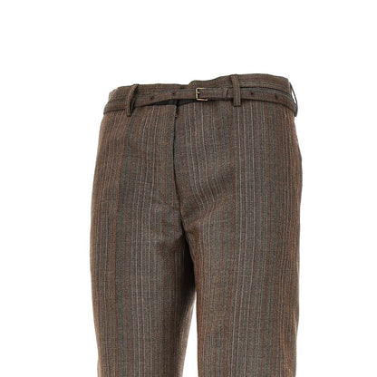 Dries Van Noten Wool straight pants with belt