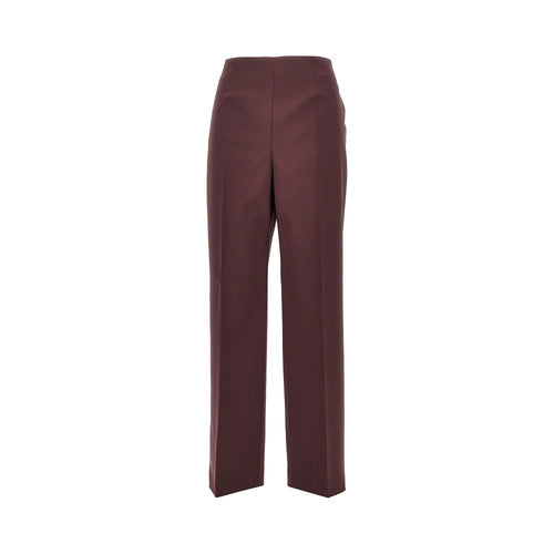 Alberta Ferretti Wool-blend tailored cigarette pants