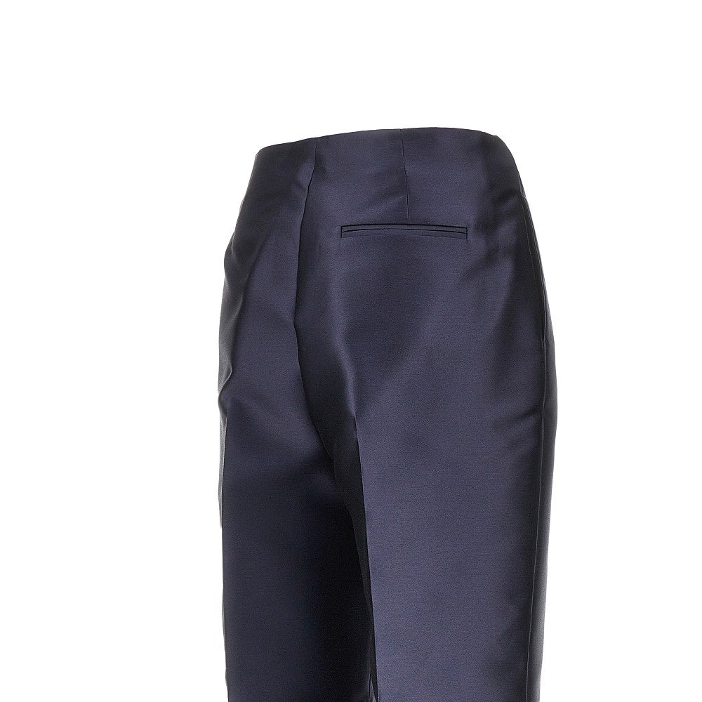 Alberta Ferretti Mikado tailored cigarette pants