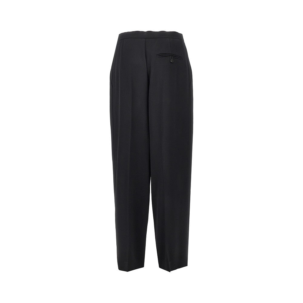 Alberta Ferretti Wrap-over satin pants