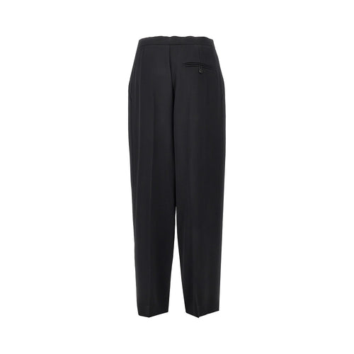 Alberta Ferretti Wrap-over satin pants
