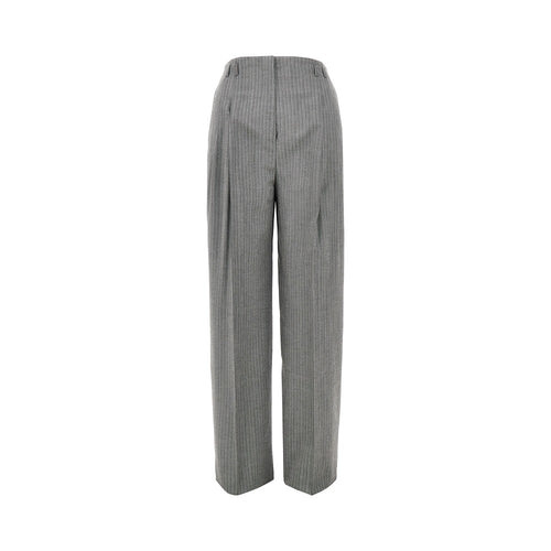 Alberta Ferretti Pinstriped wide pants with darts