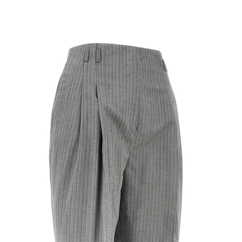 Alberta Ferretti Pinstriped wide pants with darts