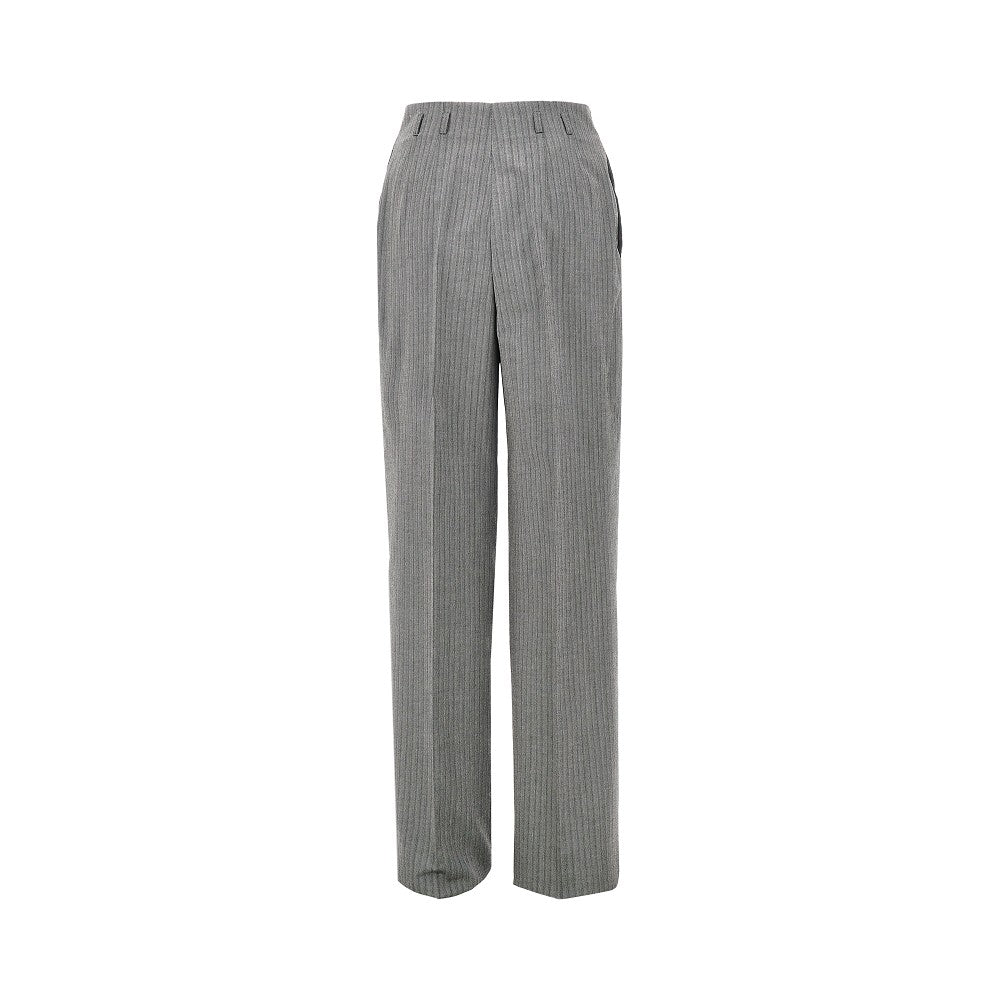 Alberta Ferretti Pinstriped wide pants with darts