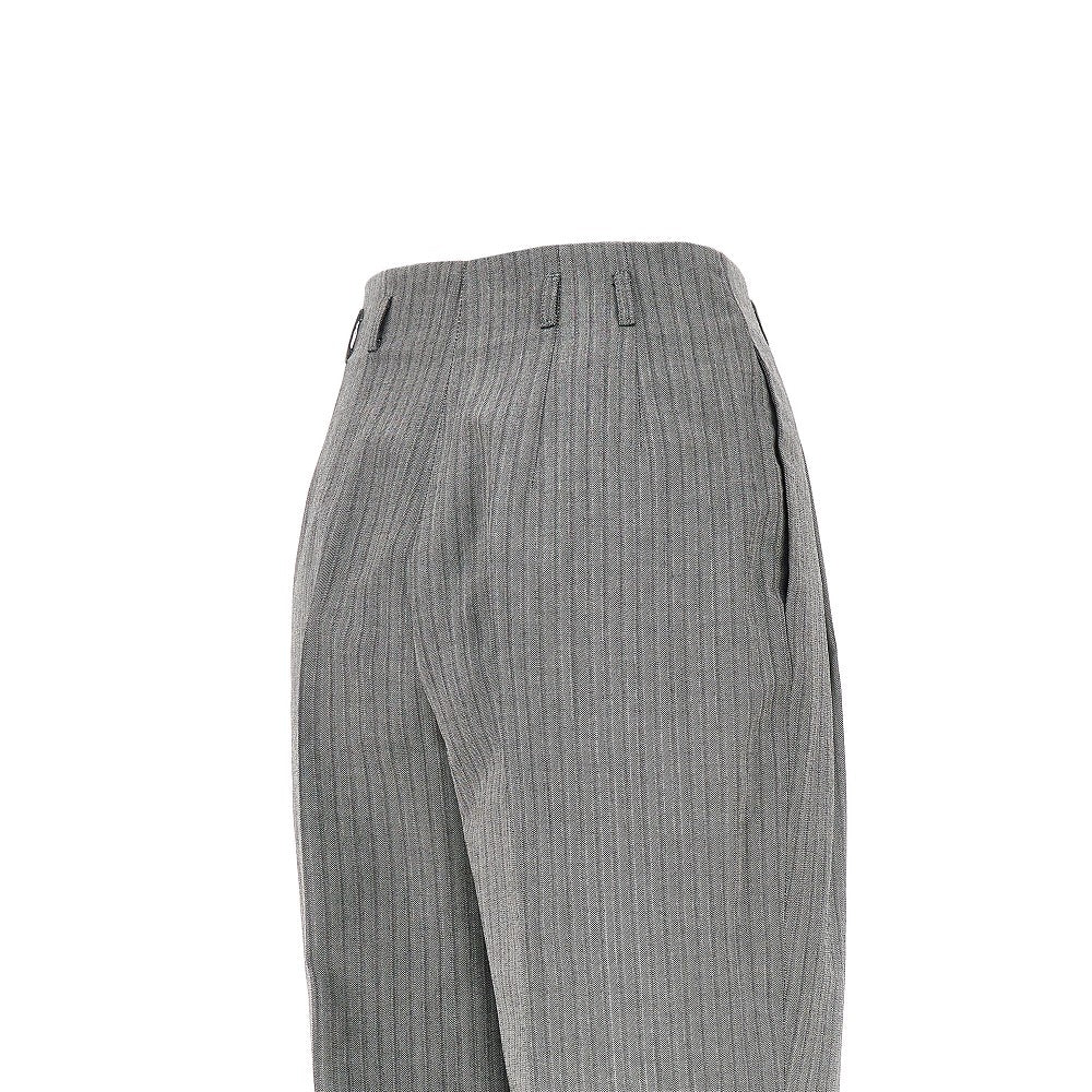 Alberta Ferretti Pinstriped wide pants with darts