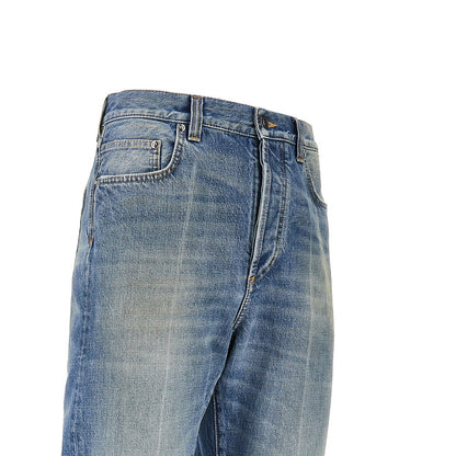 VERSACE Cotton denim jeans with Medusa detail