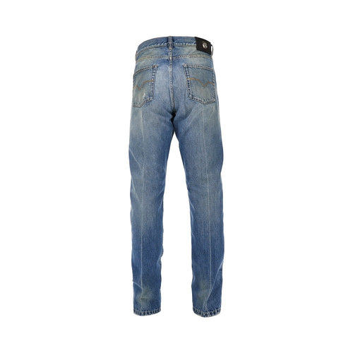 VERSACE Cotton denim jeans with Medusa detail