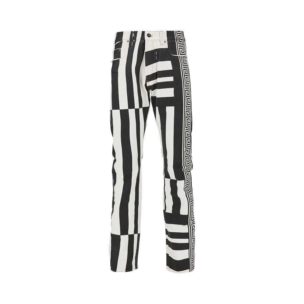 VERSACE Denim jeans with Sylvester print
