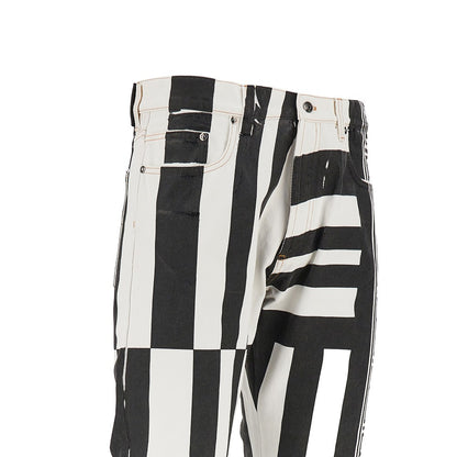 VERSACE Denim jeans with Sylvester print
