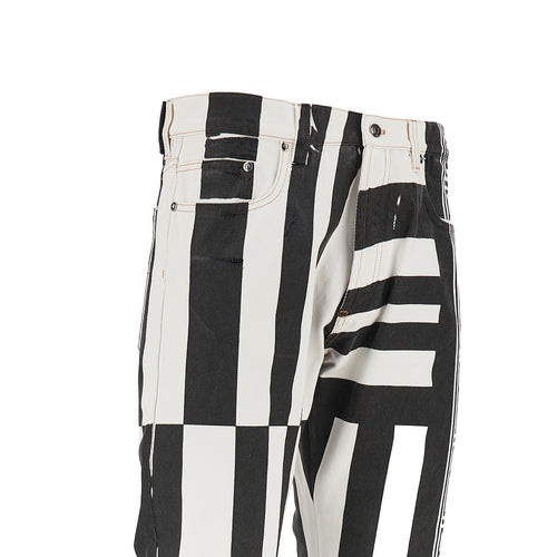 VERSACE Denim jeans with Sylvester print