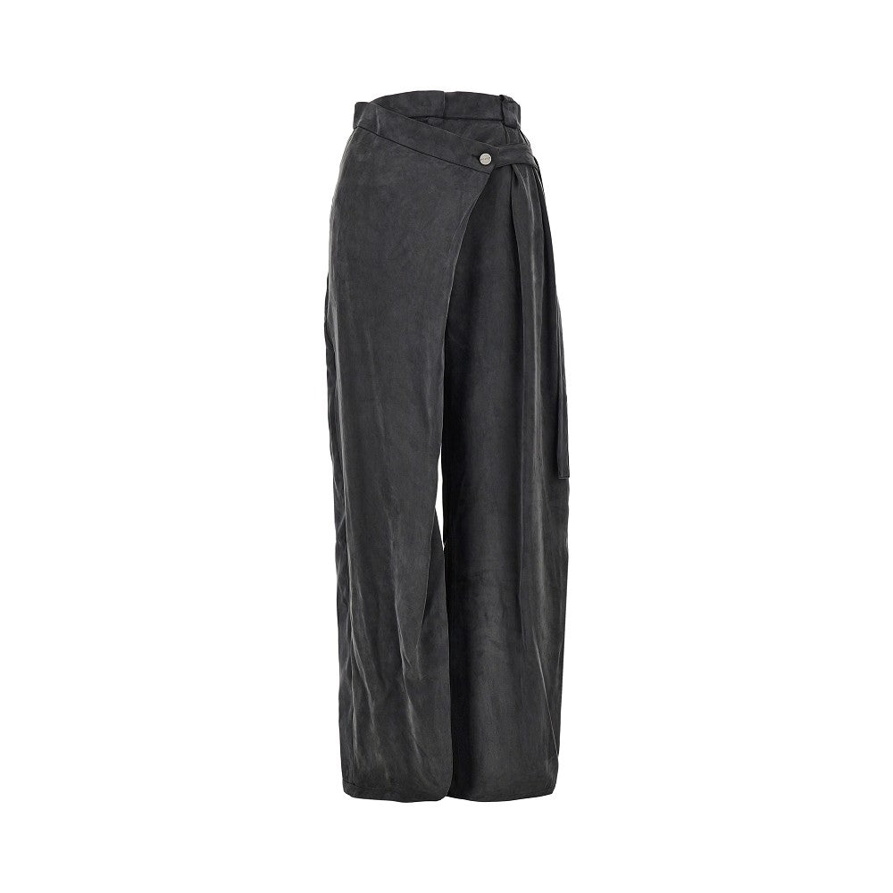 PINKO Wrap-over twill pants