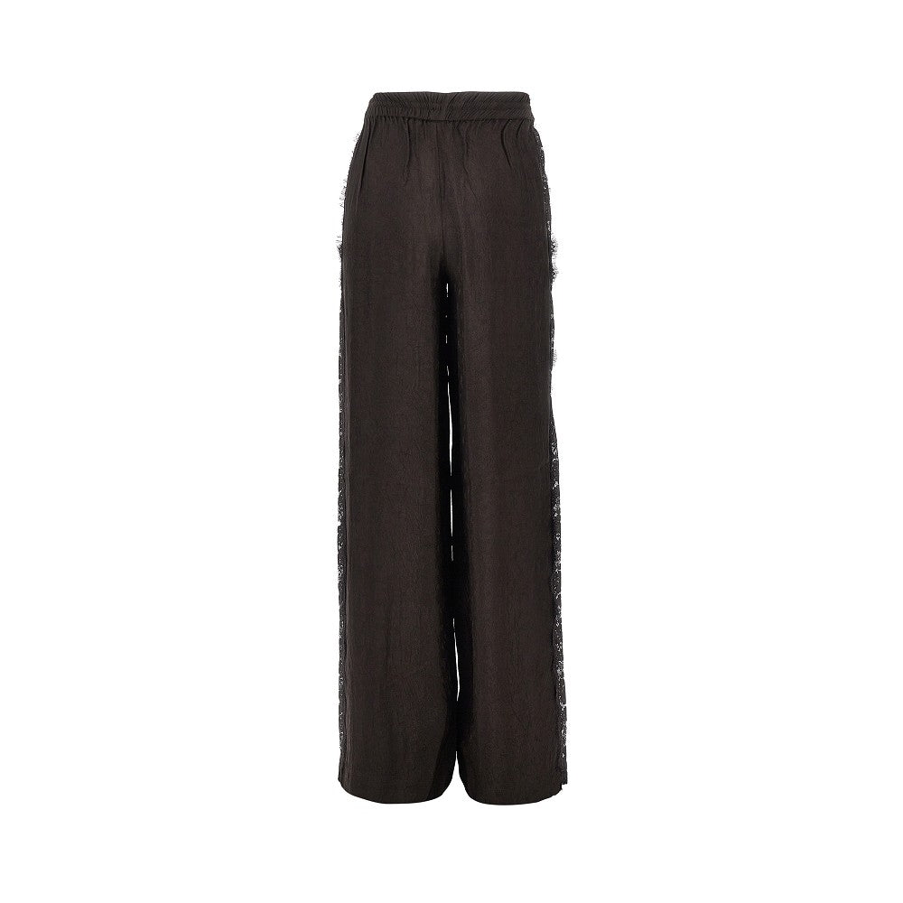 PINKO Jacquard pants with lace bands