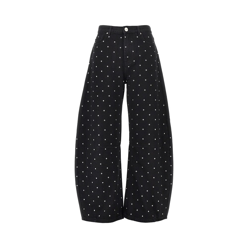 PINKO Studded Barrel Fit jeans