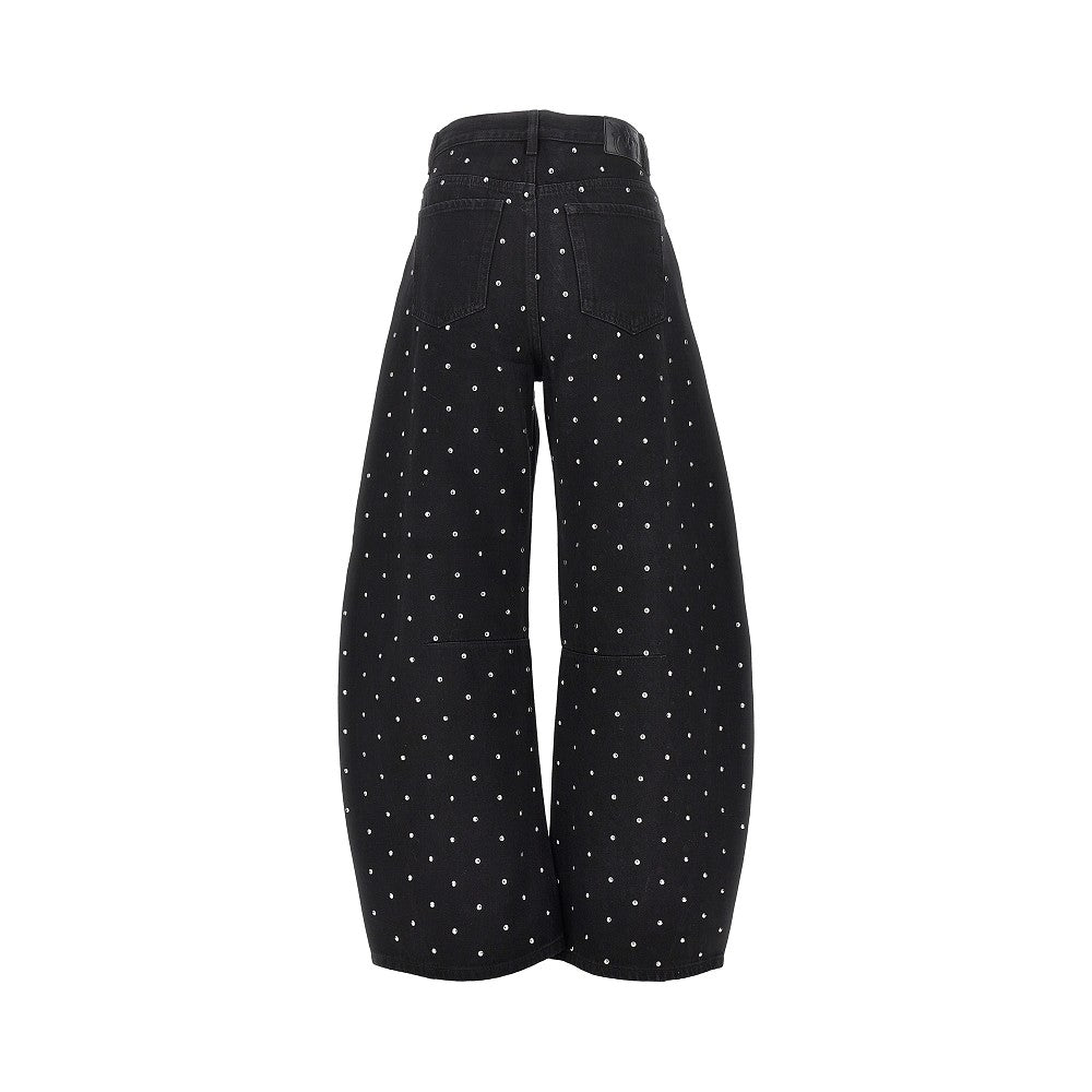PINKO Studded Barrel Fit jeans